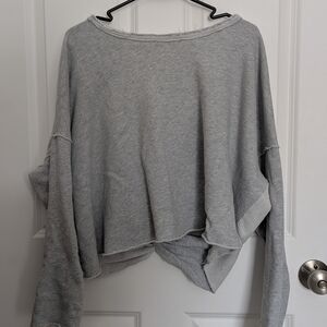 Gray Oversized Sweatshirt